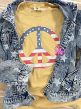 Load image into Gallery viewer, STARS + STRIPES PEACE TEE