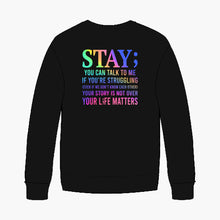 Load image into Gallery viewer, YOU MATTER CREWNECK (BLACK)