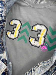 SALE! 3 UP 3 DOWN BASEBALL TEE