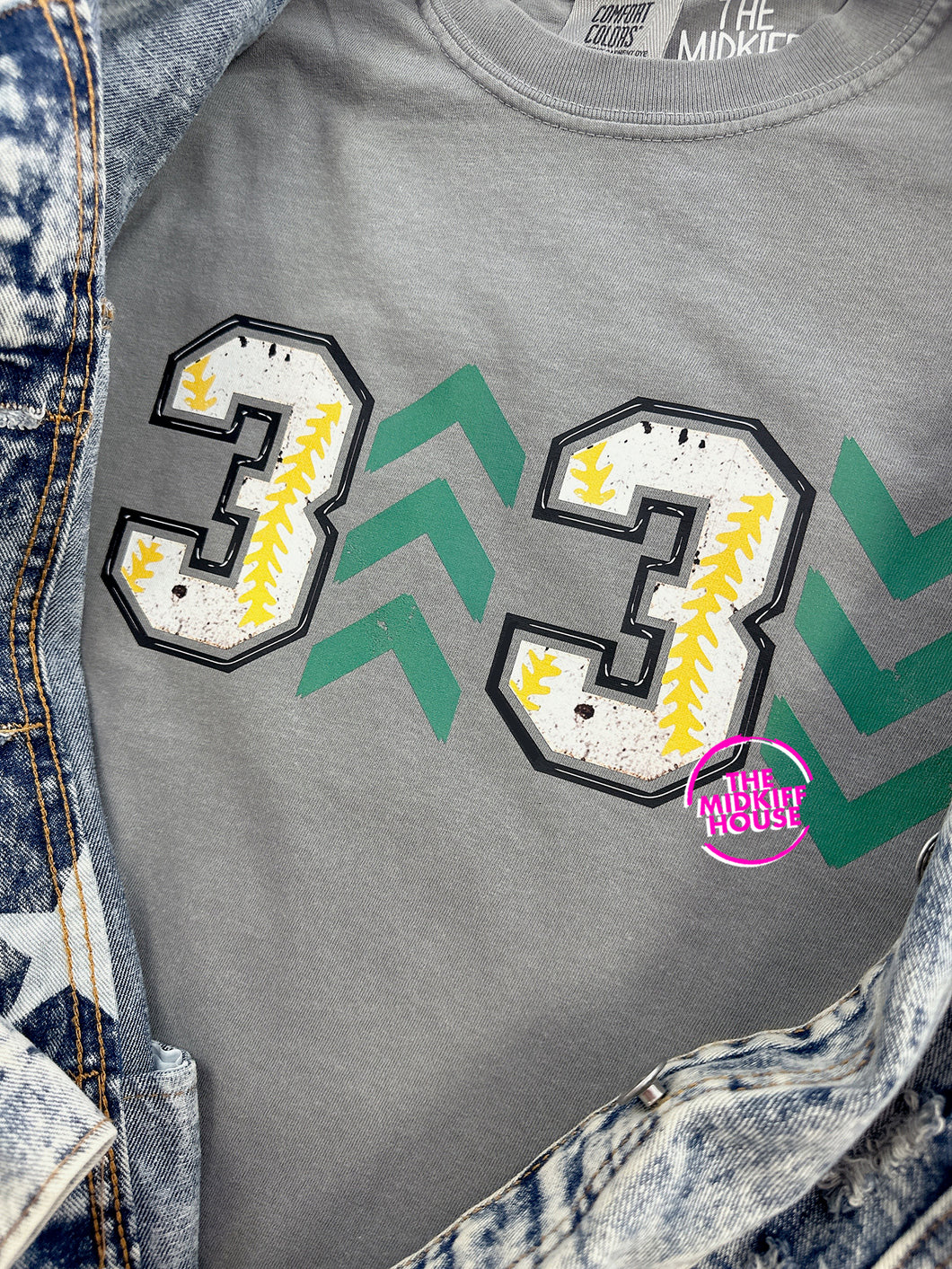SALE! 3 UP 3 DOWN BASEBALL TEE