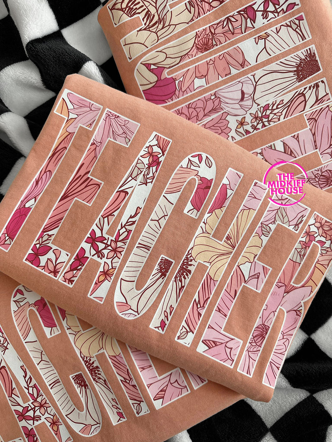 TEACHER BOLD FLORAL TEE