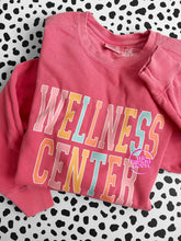 Load image into Gallery viewer, WELLNESS CENTER RAINBOW VARSITY TEE
