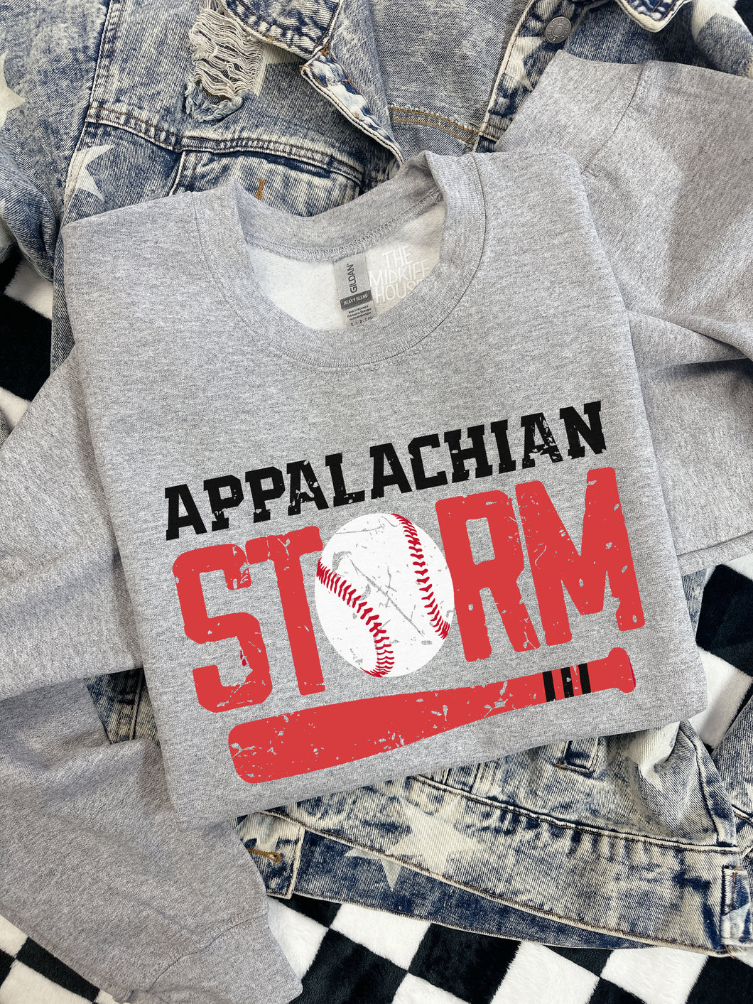 APPALACHIAN STORM BASEBALL CREWNECK