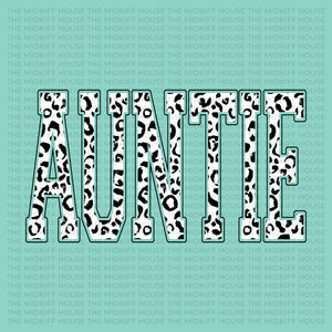 AUNTIE WHITE LEOPARD TEE