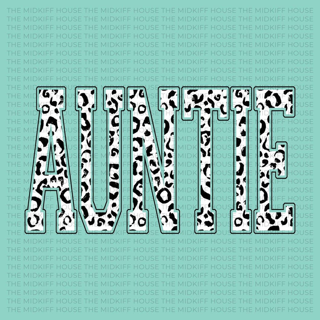 AUNTIE WHITE LEOPARD TEE