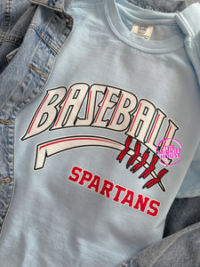 SPARTANS BASEBALL STITCHES CREWNECK