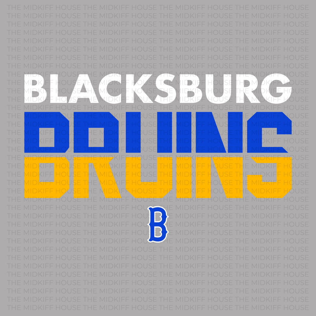 BLACKSBURG BRUINS SPLIT TEE