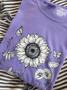 BLOOMS AND BUTTERLFLIES TEE