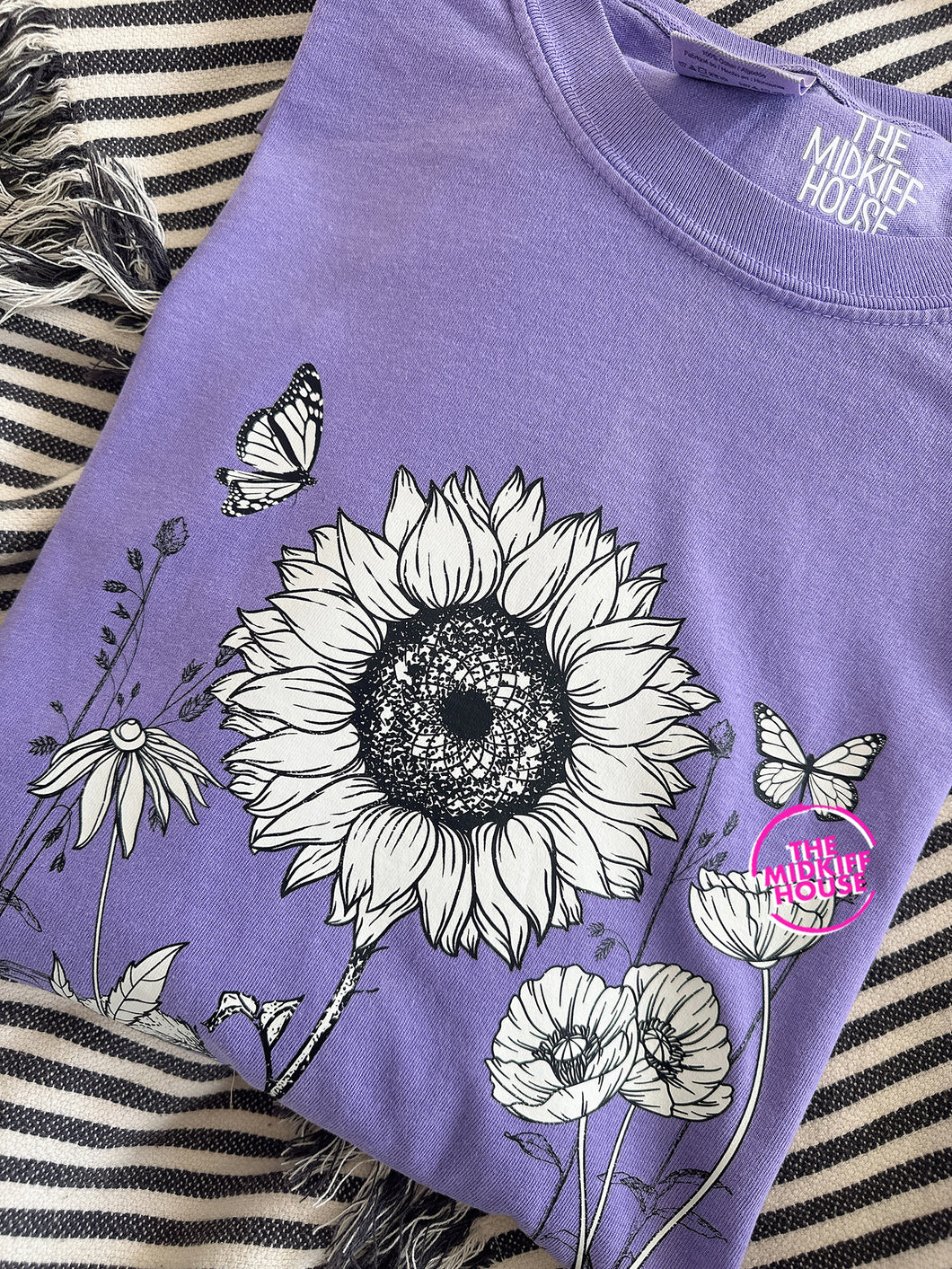 BLOOMS AND BUTTERFLIES TEE