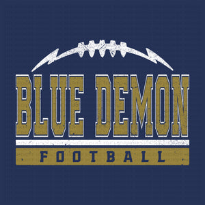 BLUE DEMON FOOTBALL LACES TEE