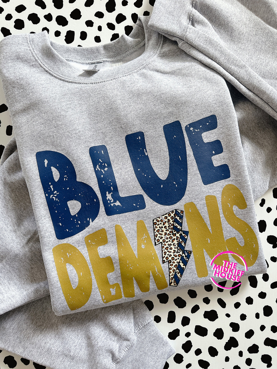 BLUE DEMONS LIGHTNING CREWNECK