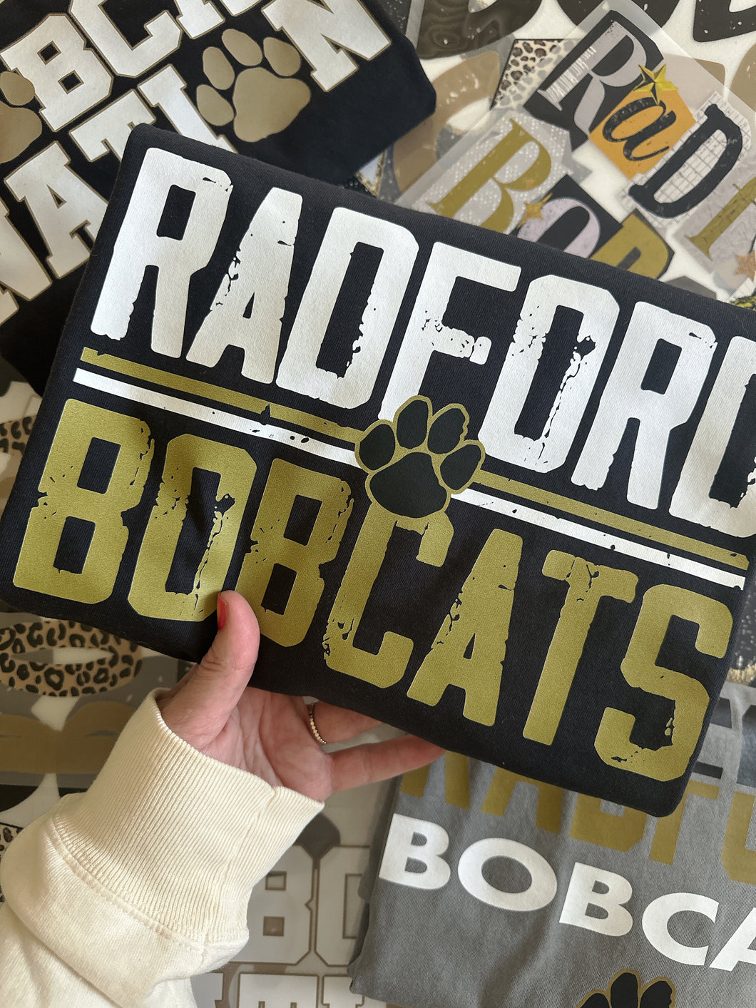 BOBCATS RETRO BLOCK TEE