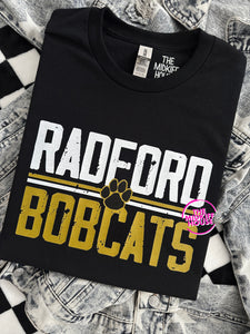 BOBCATS RETRO BLOCK TEE