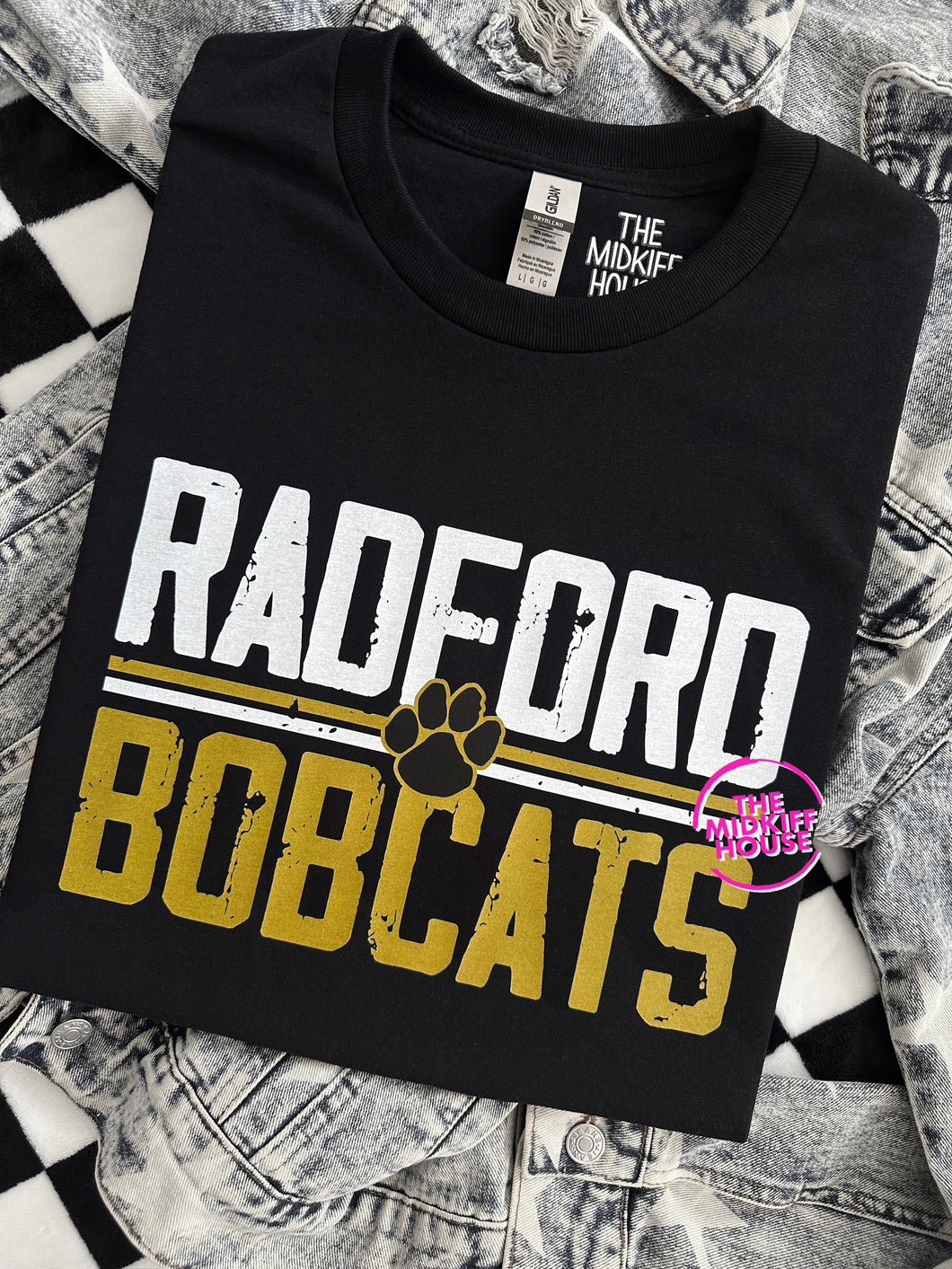 BOBCATS RETRO BLOCK TEE