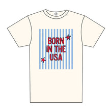 Load image into Gallery viewer, BORN IN THE USA STRIPES TEE
