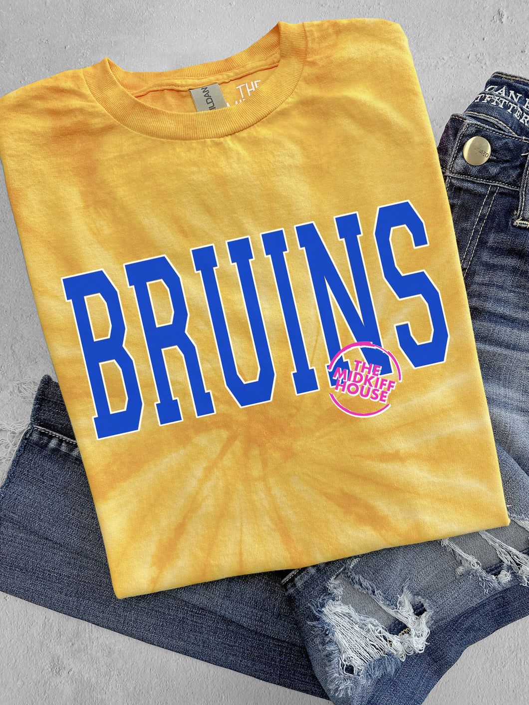 BRUINS VARSITY TIE-DYE TEE