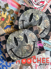 Load image into Gallery viewer, CAMO CHECKERBOARD SMILE TEE
