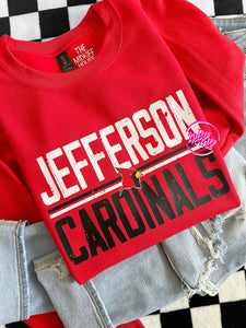 CARDINALS RETRO BLOCK CREWNECK