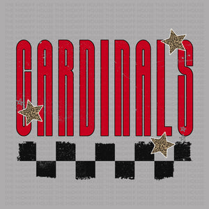 CARDINALS TRENDY CHECKERBOARD TEE