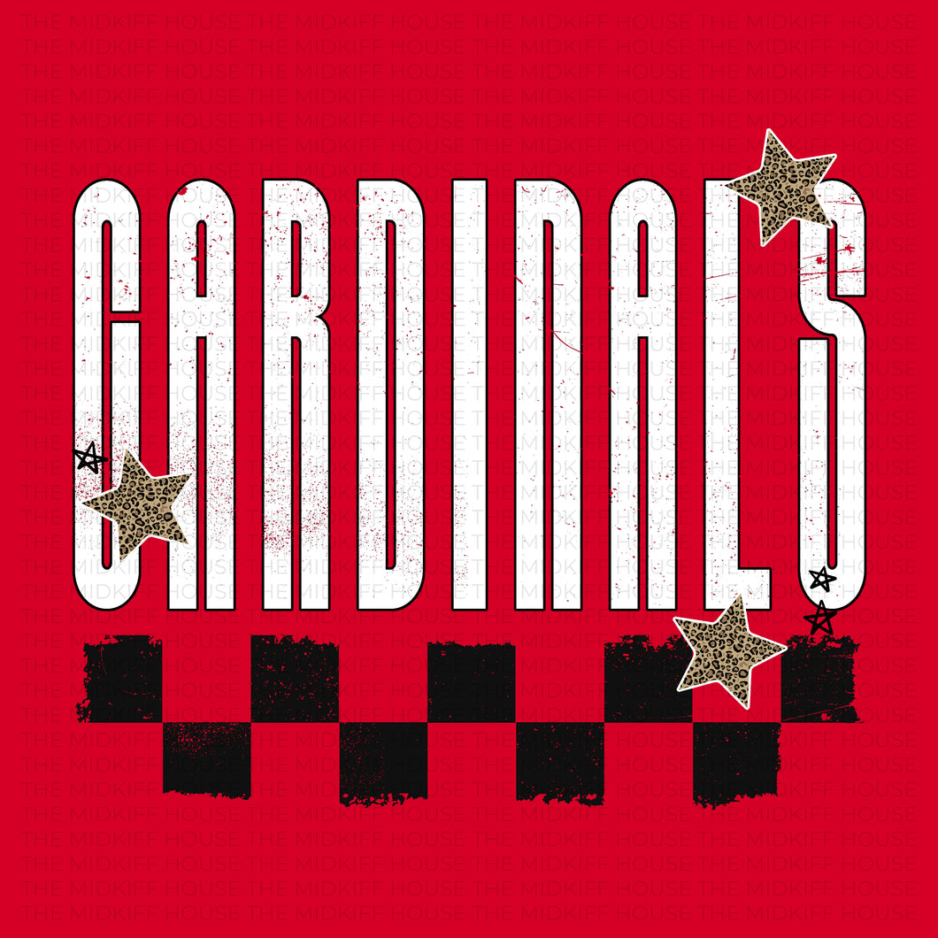 CARDINALS TRENDY CHECKERBOARD