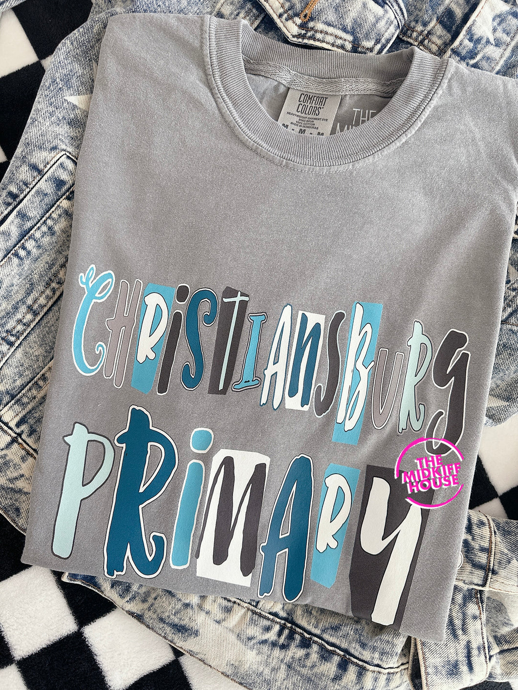 CBURG PRIMARY HAPPY CUT-OUTS TEE