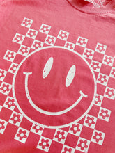 Load image into Gallery viewer, CHECKERBOARD DAISY SMILE TEE
