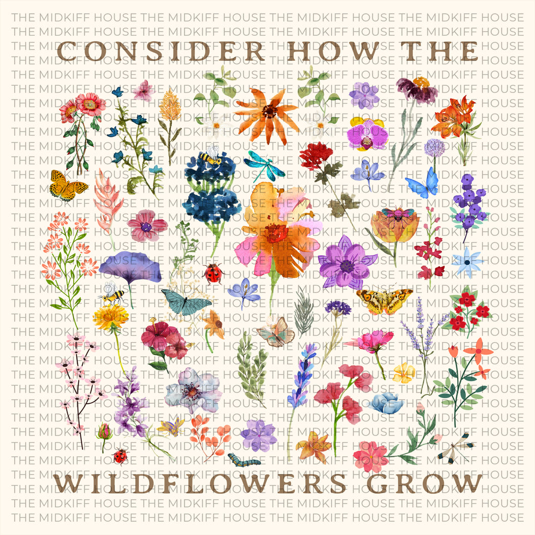 CONSIDER THE WILDFLOWERS TEE