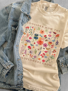 CONSIDER THE WILDFLOWERS TEE