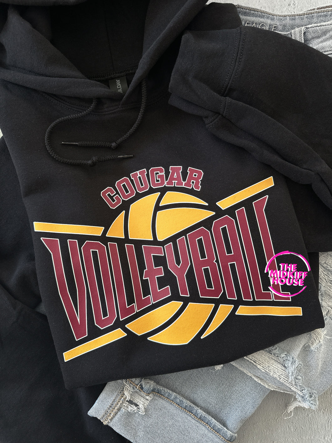 COUGAR VOLLEYBALL CROSSED HOODIE