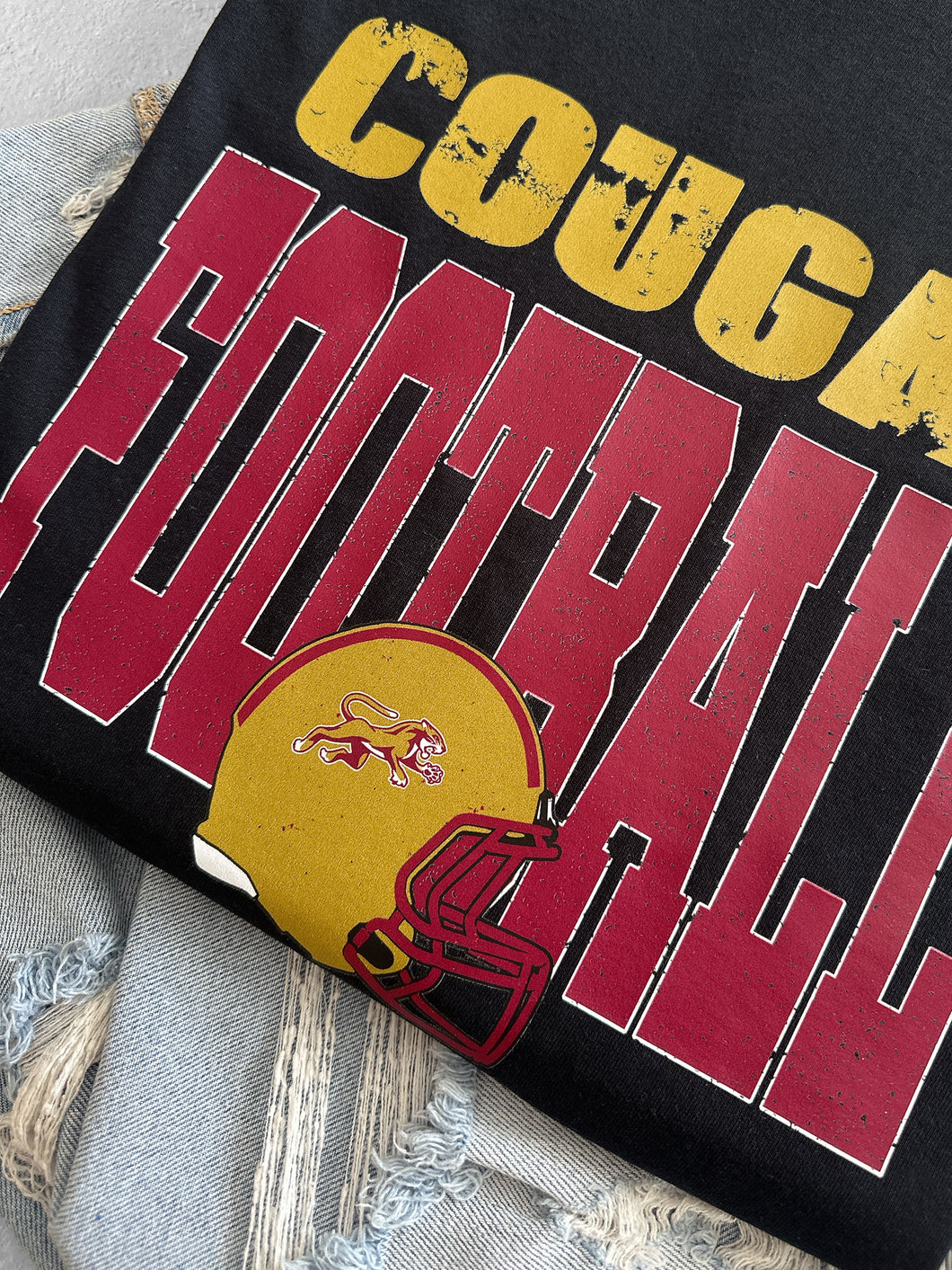 COUGAR FOOTBALL BOLD TEE