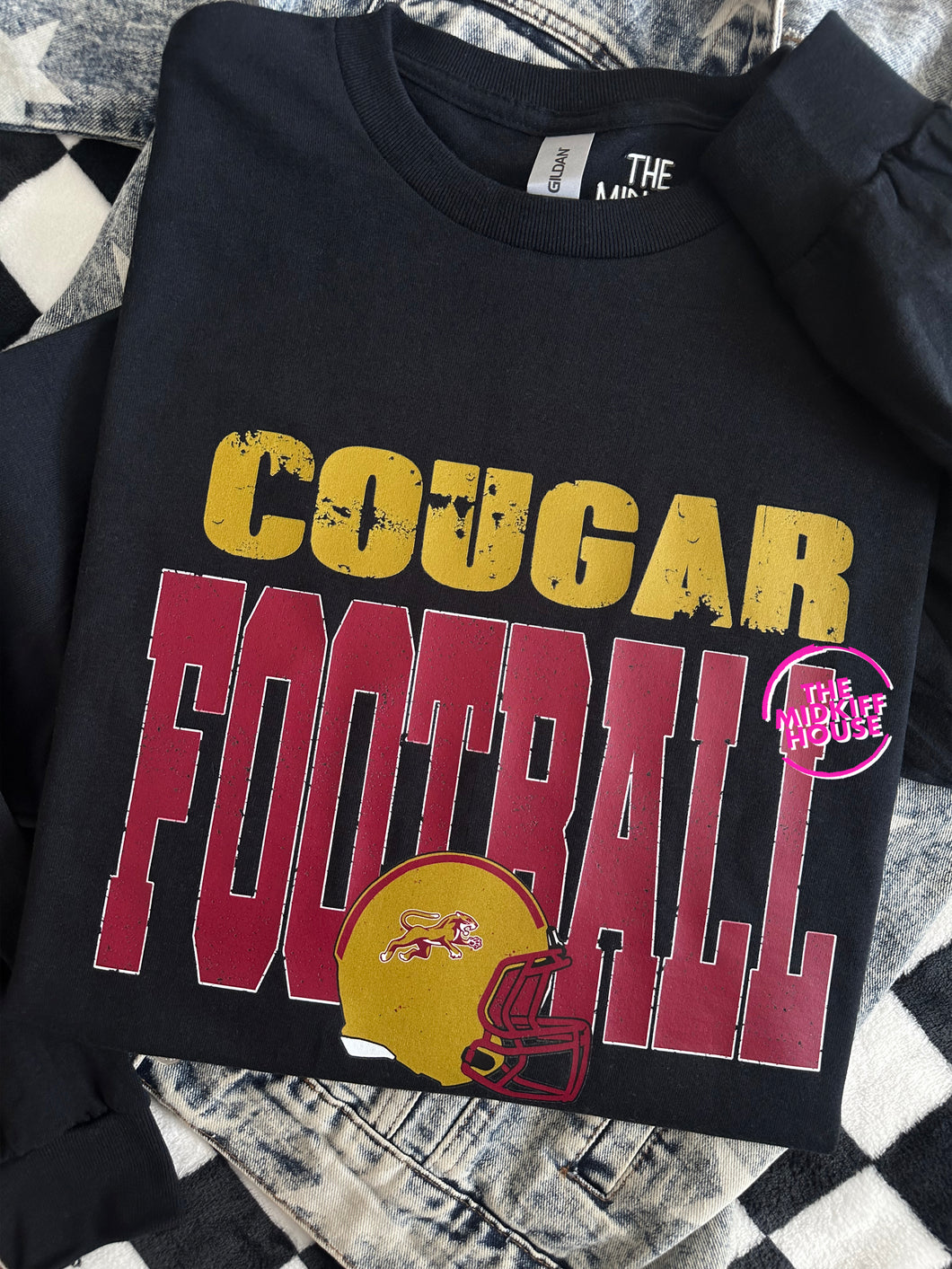 COUGAR FOOTBALL BOLD LONG SLV