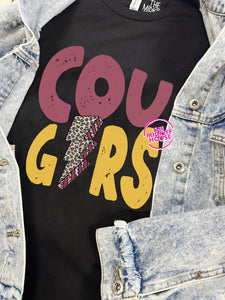 SALE! COUGARS LIGHTNING TEE