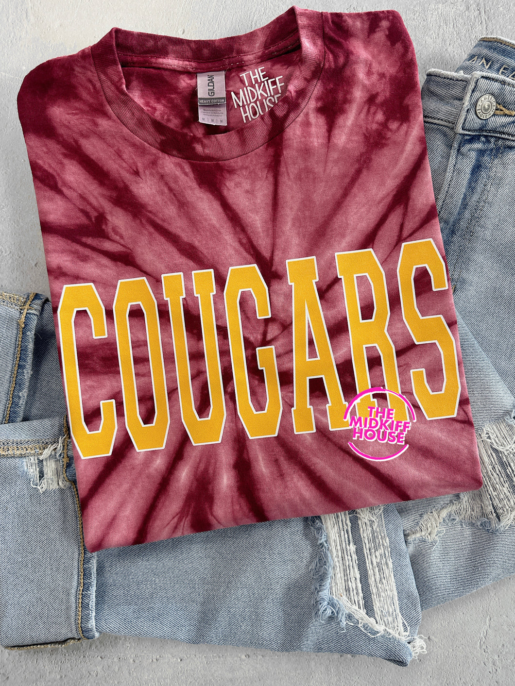 COUGARS VARSITY TIE-DYE TEE