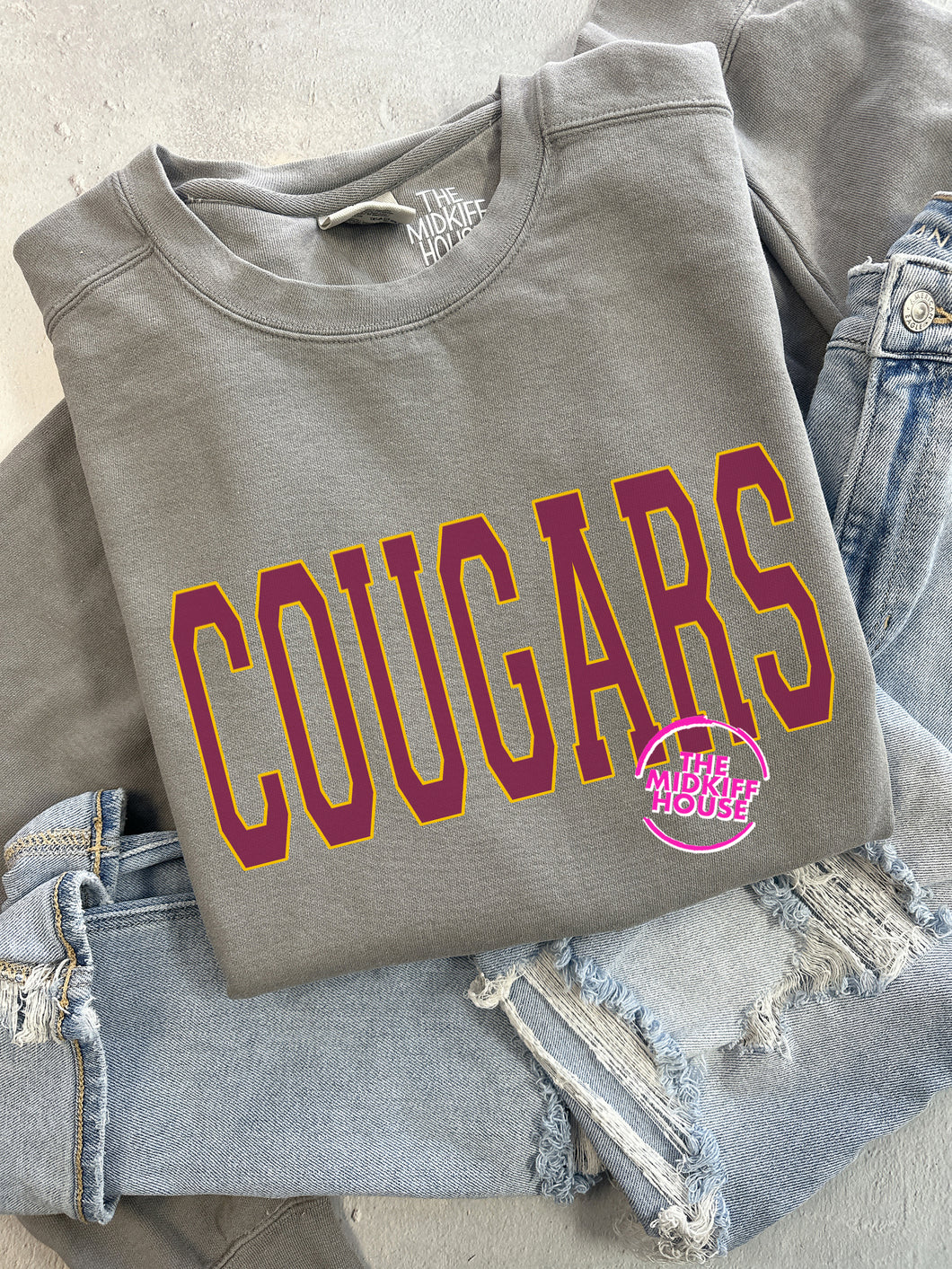 COUGARS VARSITY CREWNECK