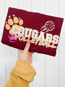 COUGARS VOLLEYBALL TEAM LONG SLV (CLEARANCE)