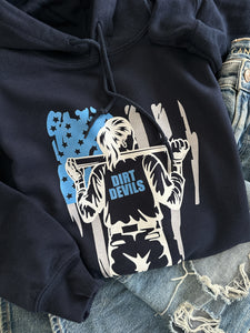 DIRT DEVILS PLAYER FLAG HOODIE