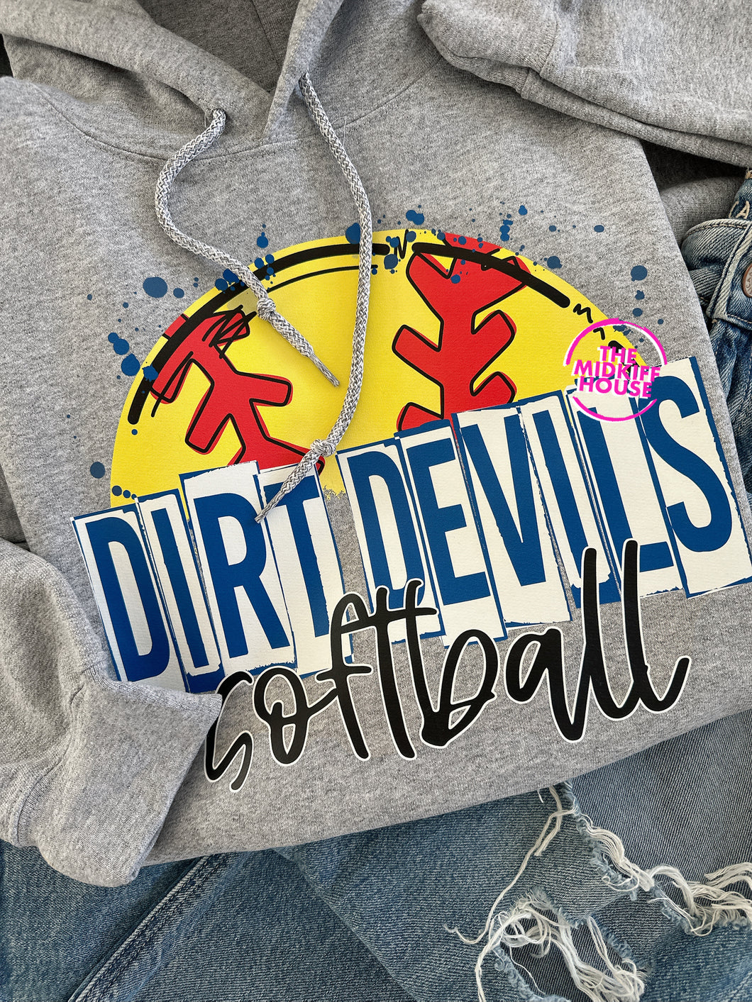 DIRT DEVILS SOFTBALL SKETCH HOODIE