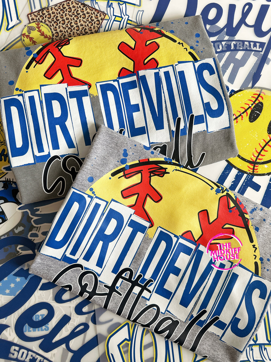 DIRT DEVILS SOFTBALL SKETCH TEE
