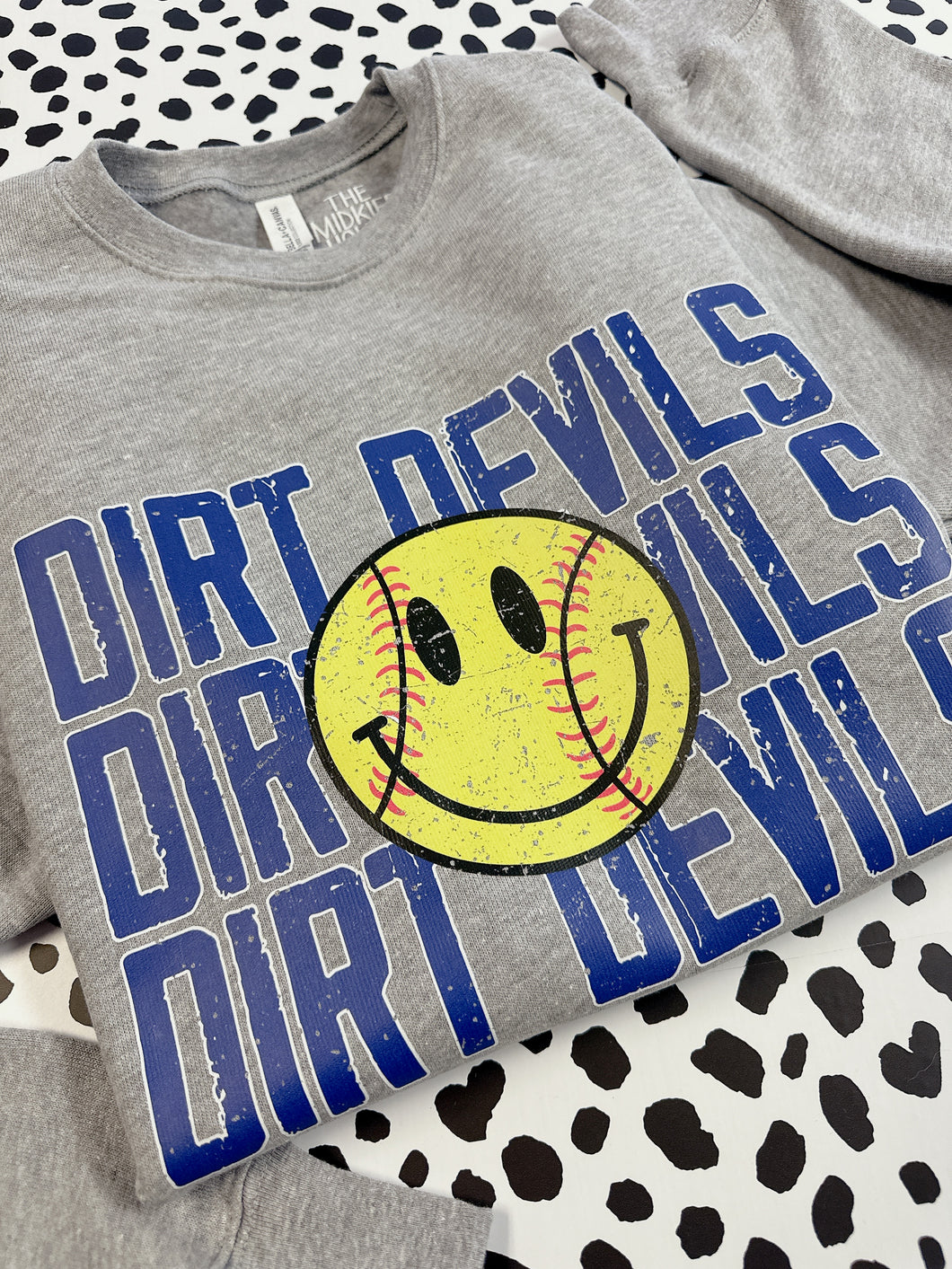 DIRT DEVILS RETRO SMILE CREWNECK