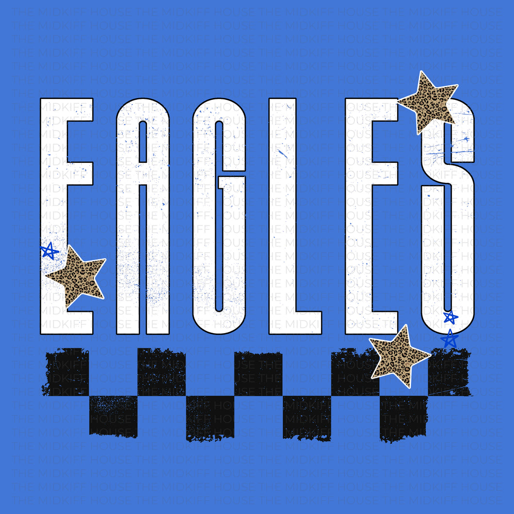 EAGLES TRENDY CHECKERBOARD TEE