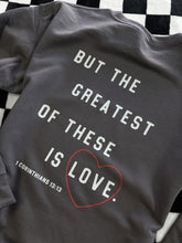 Load image into Gallery viewer, FAITH HOPE LOVE CREWNECK
