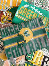 Load image into Gallery viewer, SALE! GREEN WAVE HELMET DISTRESSED LINES TEE
