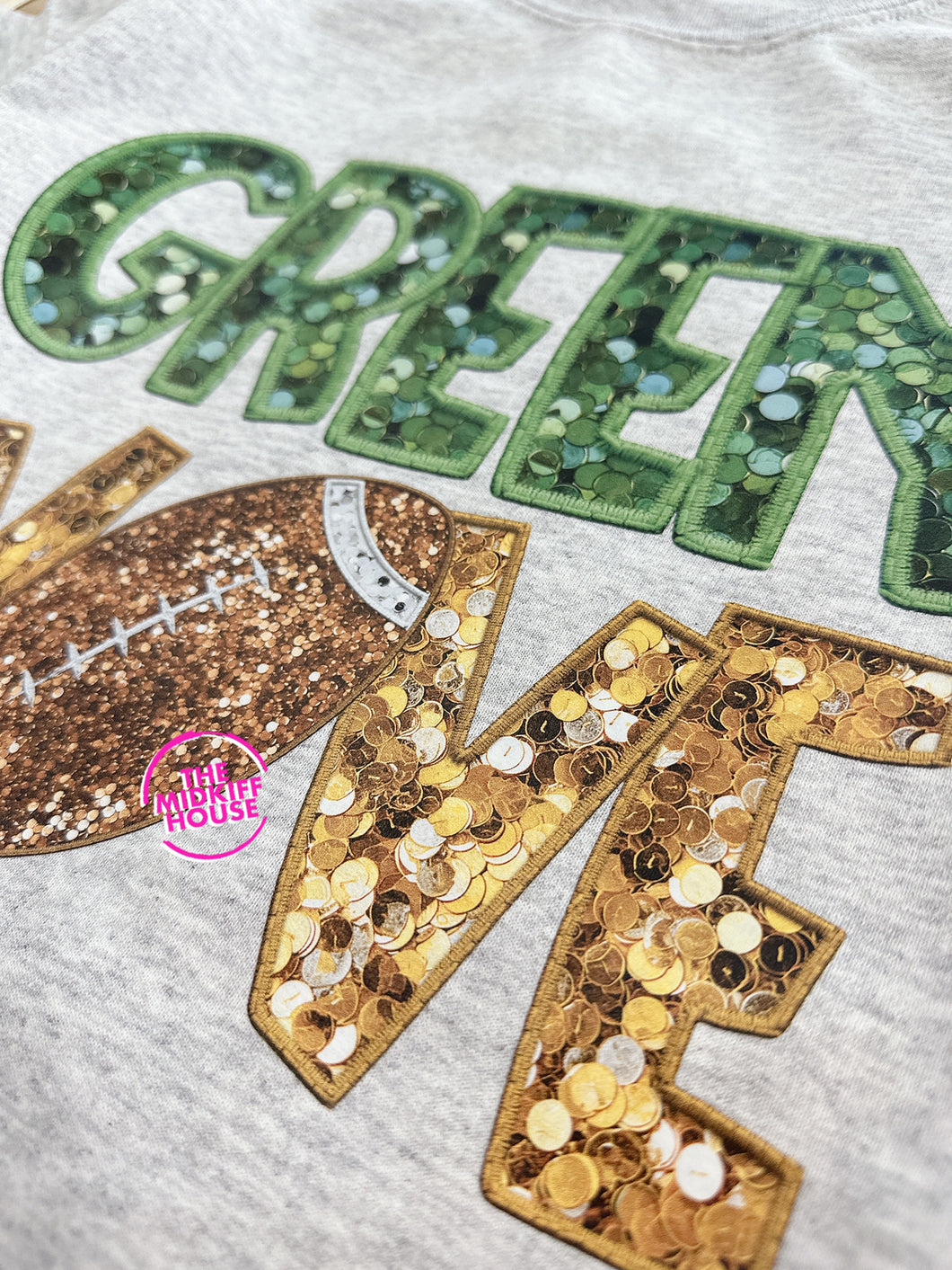 FOOTBALL FAUX SEQUINS TEE