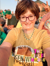 Load image into Gallery viewer, SALE! GREEN WAVE FOOTBALL SKETCH TEE
