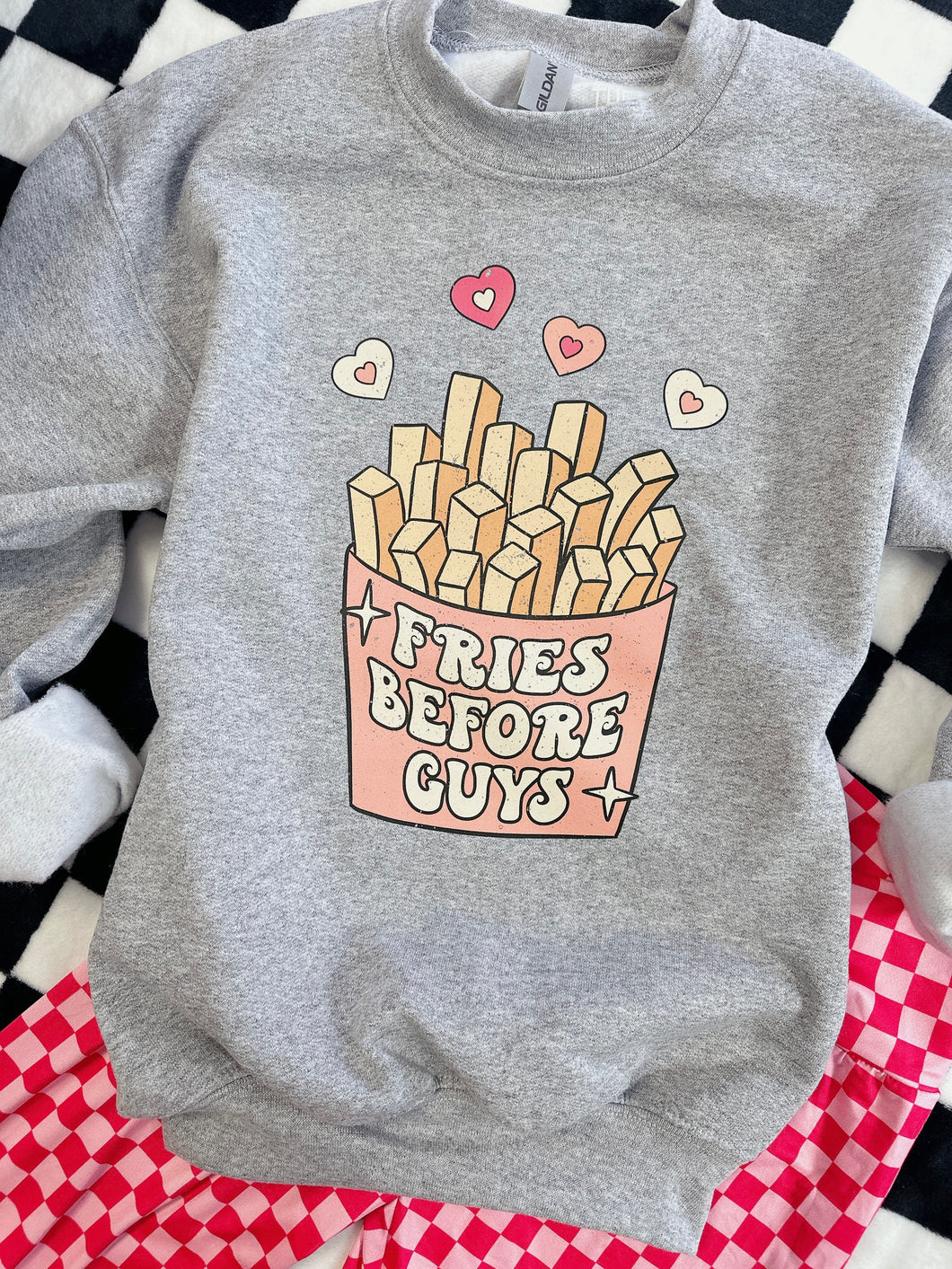 FRIES BEFORE GUYS CREWNECK