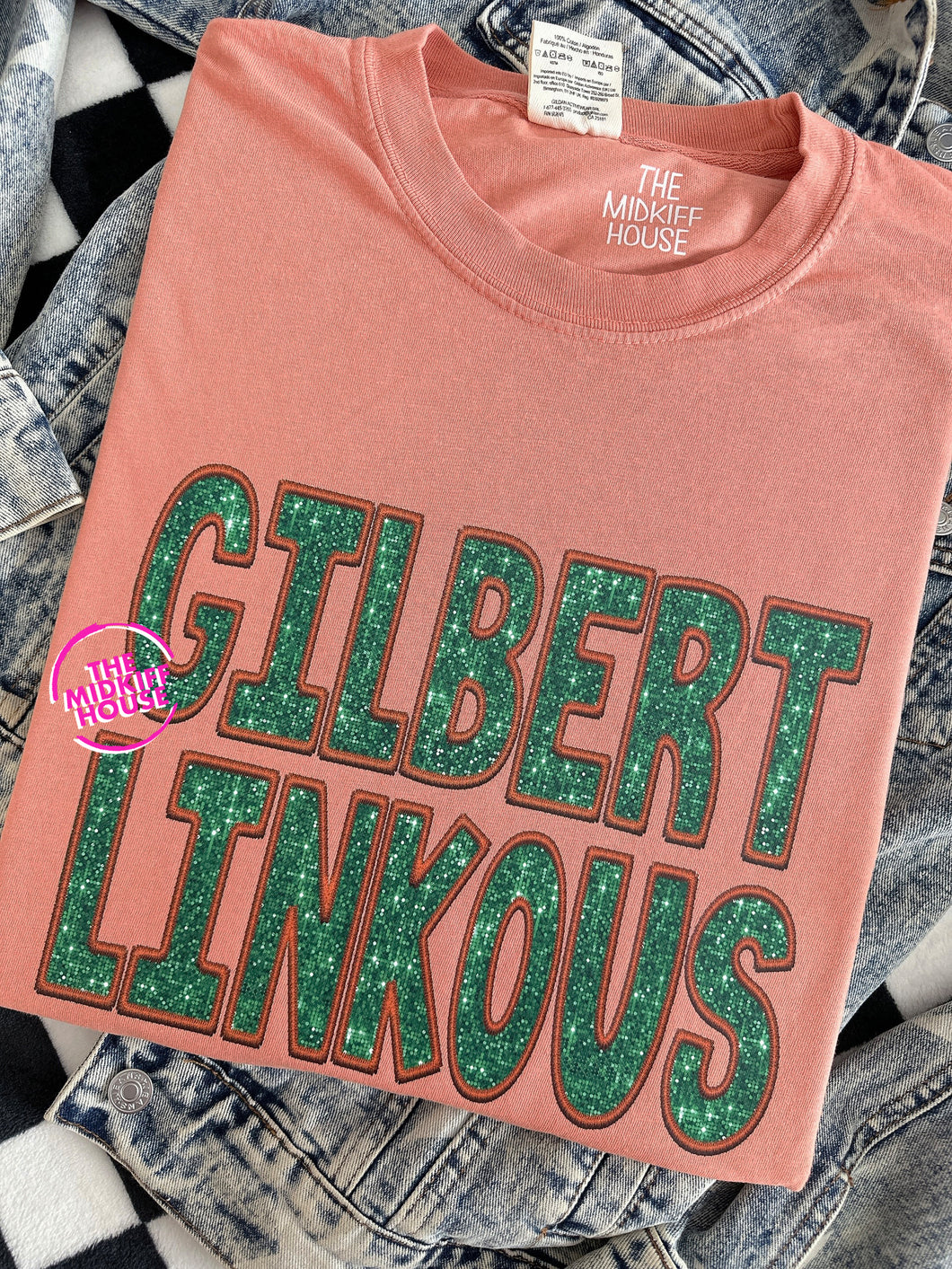 GILBERT LINKOUS FAUX SPARKLE TEE