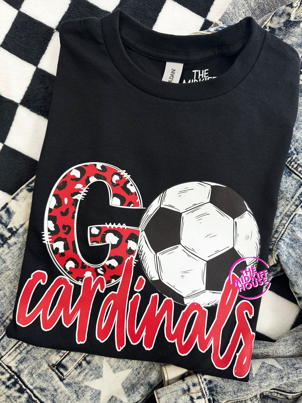 GO CARDINALS SOCCER TEE