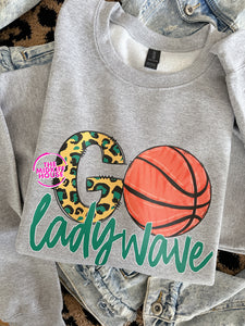 GO LADY WAVE BASKETBALL CREWNECK
