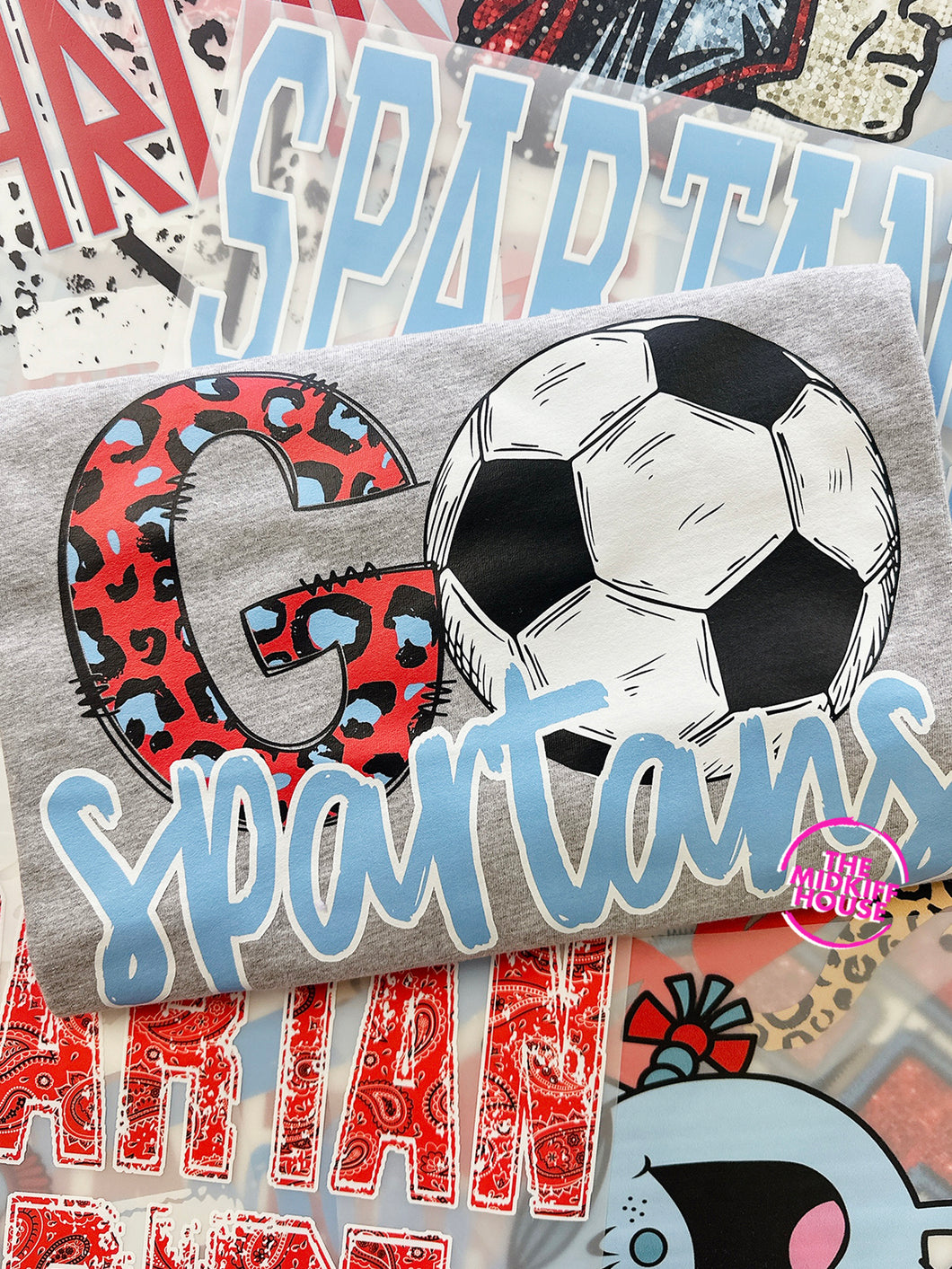 GO SPARTANS SOCCER TEE