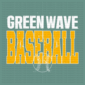 GREEN WAVE BASEBALL BIG LEAGUE TEE